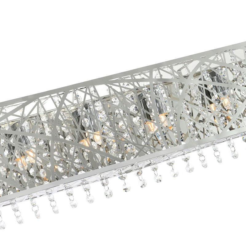 CWI Lighting Eternity 6 Light Vanity Light, Stainless Steel