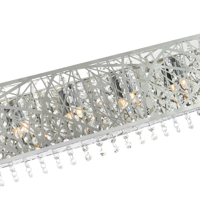 CWI Lighting Eternity 6 Light Vanity Light, Stainless Steel