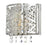 CWI Lighting Eternity 1 Light Bathroom Sconce, Stainless Steel