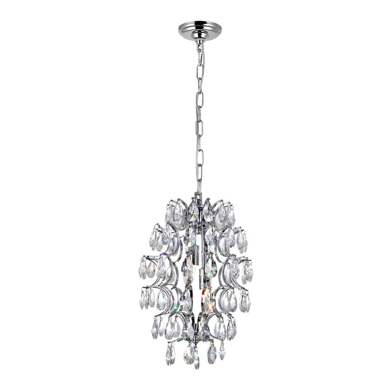 CWI Lighting Charismatic 2 Light Down Mini Pendant, Chrome