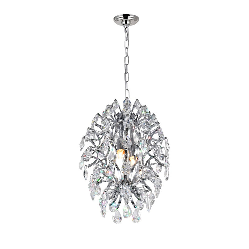 CWI Lighting Charismatic 2 Light Down Mini Pendant, Chrome