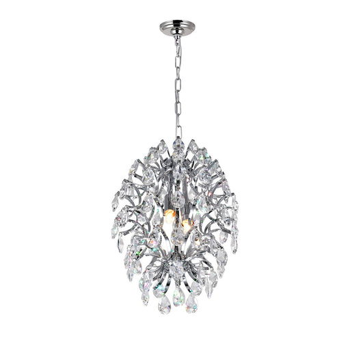 CWI Lighting Charismatic 2 Light Down Mini Pendant, Chrome