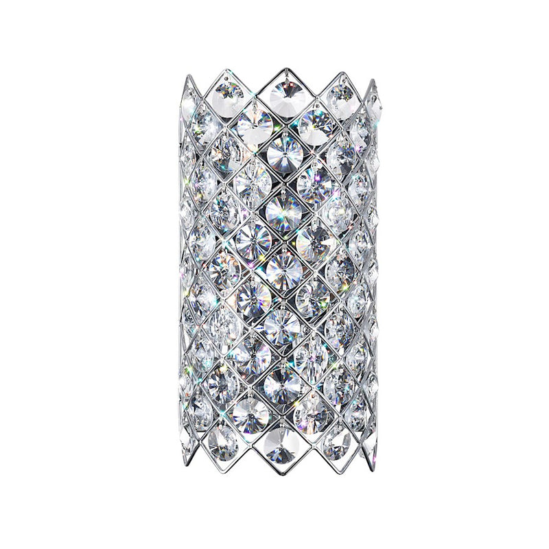 CWI Lighting Chique 4 Light Argyle Wall Light, Chrome