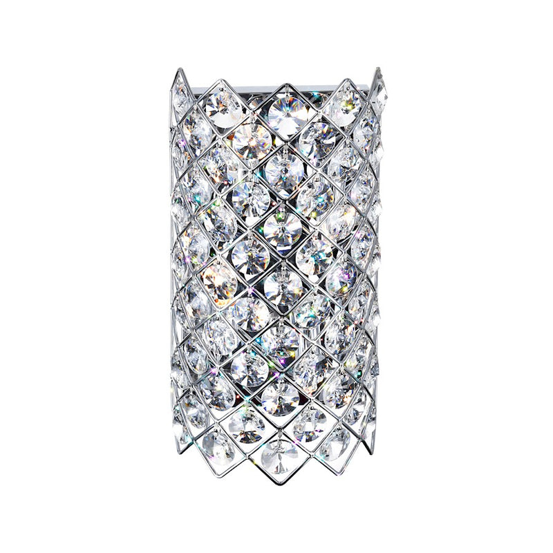 CWI Lighting Chique 4 Light Argyle Wall Light, Chrome