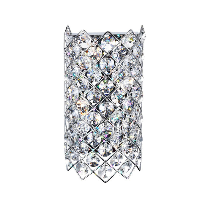 CWI Lighting Chique 4 Light Argyle Wall Light, Chrome