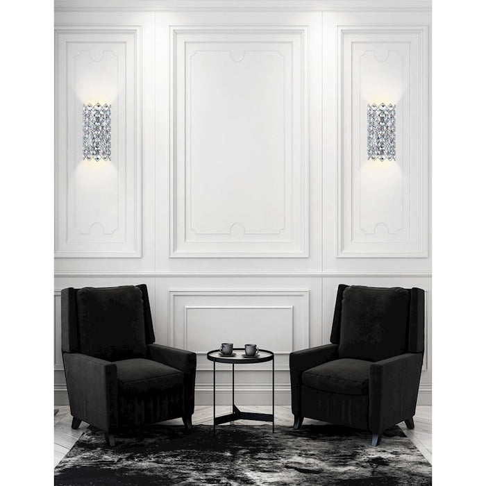 CWI Lighting Chique 4 Light Argyle Wall Light, Chrome