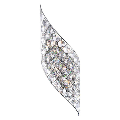 CWI Lighting Chique 4 Light Ribbon Wall Light, Chrome