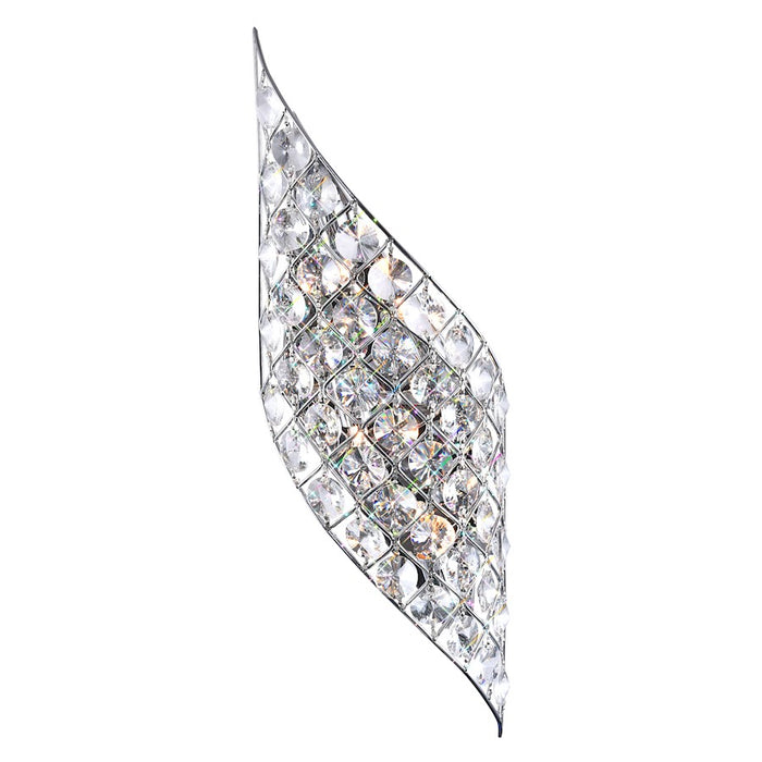 CWI Lighting Chique 4 Light Ribbon Wall Light, Chrome