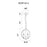 CWI Lighting Abia 3 Light Up Mini Pendant, Chrome