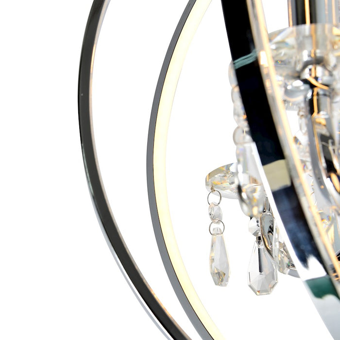 CWI Lighting Abia 4 Light Up Chandelier, Chrome