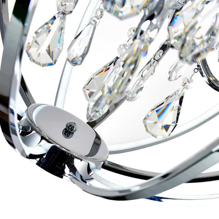 CWI Lighting Abia 5 Light Up Chandelier, Chrome