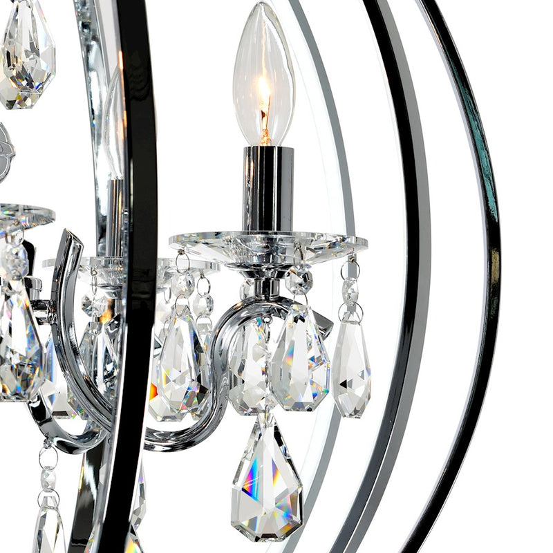 CWI Lighting Abia 5 Light Up Chandelier, Chrome