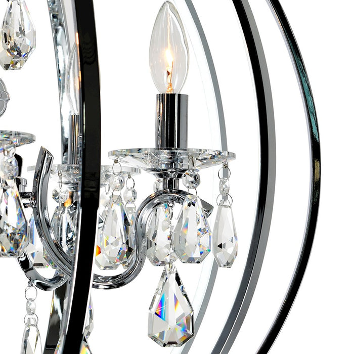 CWI Lighting Abia 5 Light Up Chandelier, Chrome