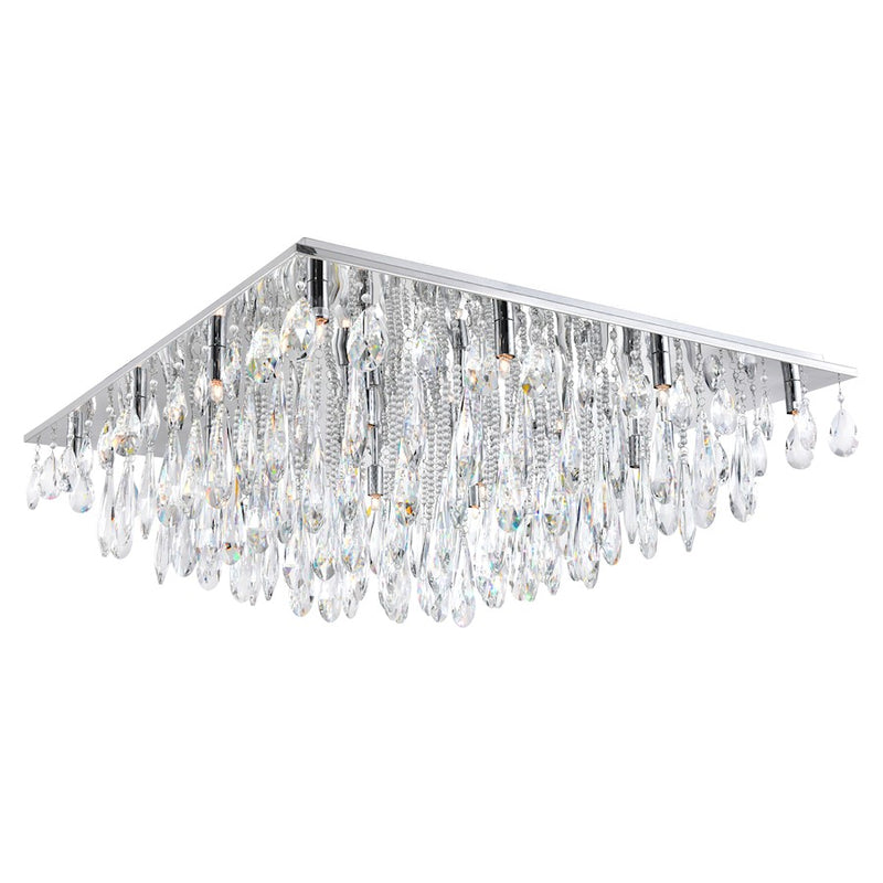 CWI Lighting Bianca 13 Light Flush Mount, Chrome