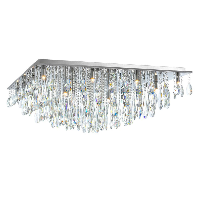 CWI Lighting Bianca 20 Light Flush Mount, Chrome