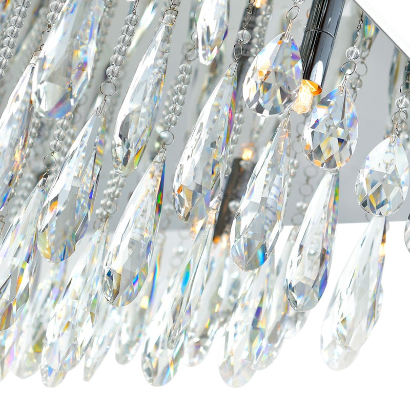 CWI Lighting Bianca 20 Light Flush Mount, Chrome