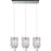 CWI Lighting Radiant 3 Light Multi Light Pendant, Chrome - 5062P24C-3-Clear-W