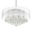 CWI Lighting Radiant 12 Light Drum Shade Chandelier, Chrome