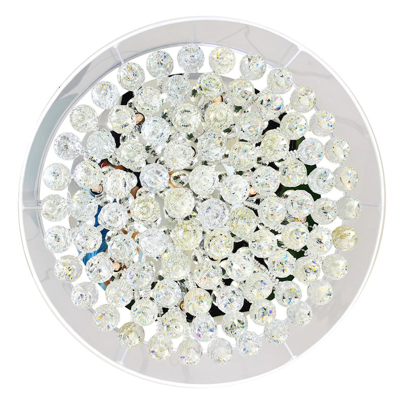 CWI Lighting Radiant 12 Light Drum Shade Chandelier, Chrome