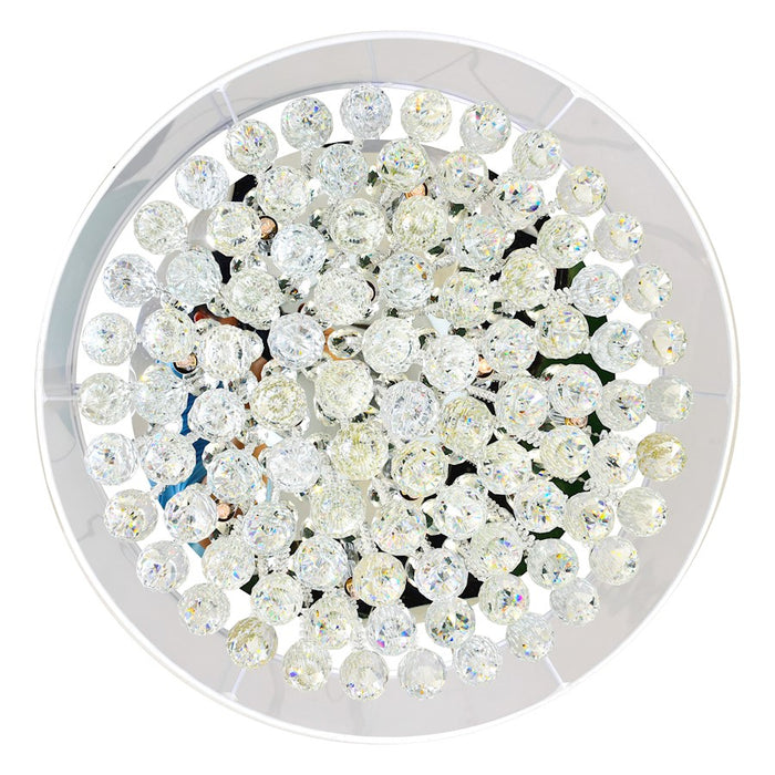 CWI Lighting Radiant 12 Light Drum Shade Chandelier, Chrome