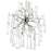 CWI Lighting Cherry Blossom 15 Light Chandelier, Chrome