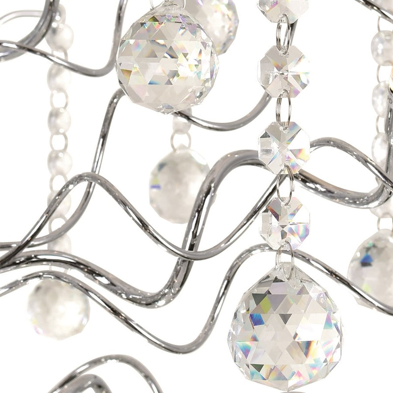 CWI Lighting Cherry Blossom 15 Light Chandelier, Chrome