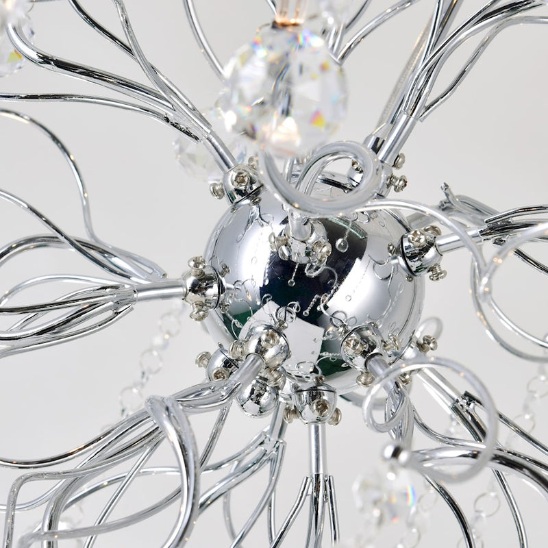 CWI Lighting Cherry Blossom 15 Light Chandelier, Chrome