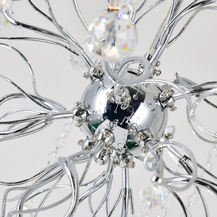 CWI Lighting Cherry Blossom 15 Light Chandelier, Chrome