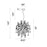 CWI Lighting Cherry Blossom 15 Light Chandelier, Chrome