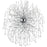 CWI Lighting Cherry Blossom 48 Light Chandelier, Chrome