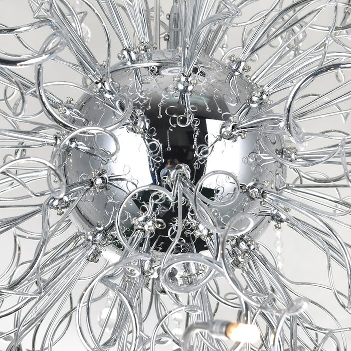 CWI Lighting Cherry Blossom 48 Light Chandelier, Chrome