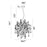 CWI Lighting Cherry Blossom 48 Light Chandelier, Chrome