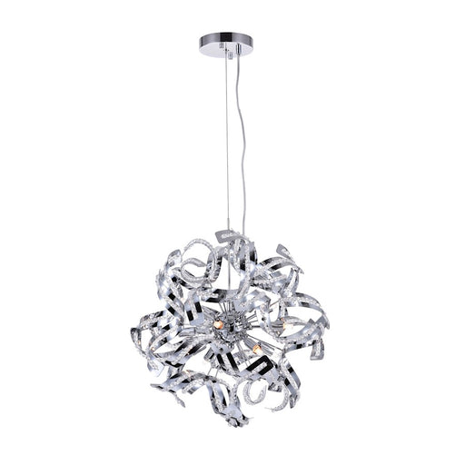 CWI Lighting Swivel 12 Light Chandelier, Chrome