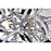 CWI Lighting Swivel 12 Light Chandelier, Chrome