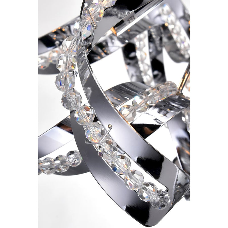 CWI Lighting Swivel 12 Light Chandelier, Chrome