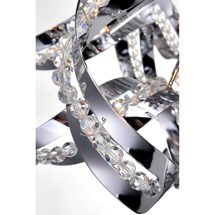 CWI Lighting Swivel 12 Light Chandelier, Chrome