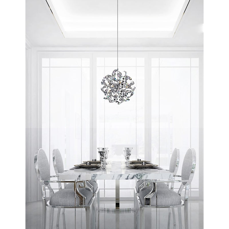 CWI Lighting Swivel 12 Light Chandelier, Chrome