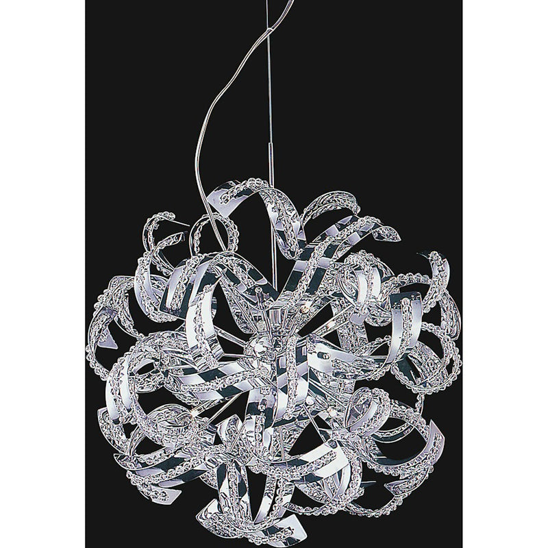 CWI Lighting Swivel 14 Light Chandelier, Chrome