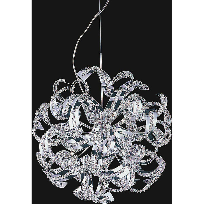 CWI Lighting Swivel 14 Light Chandelier, Chrome