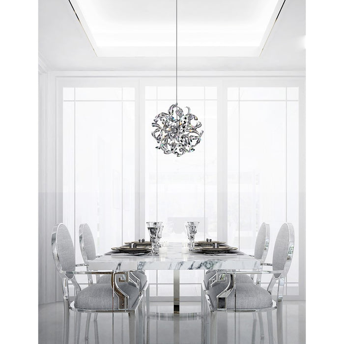 CWI Lighting Swivel 18 Light Chandelier, Chrome