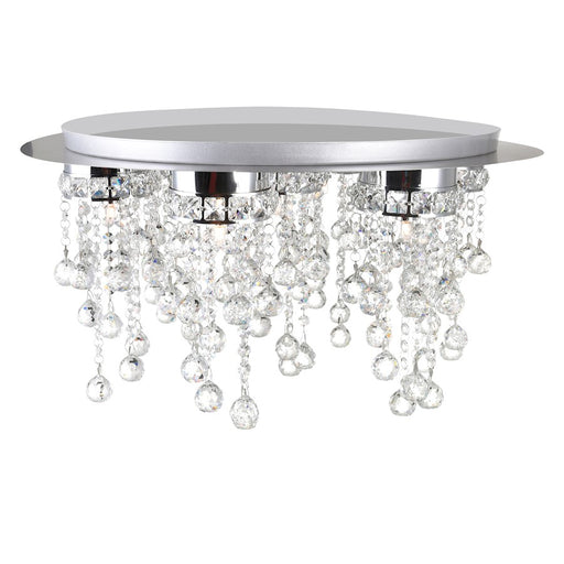 CWI Lighting Monica 7 Light Flush Mount, Chrome
