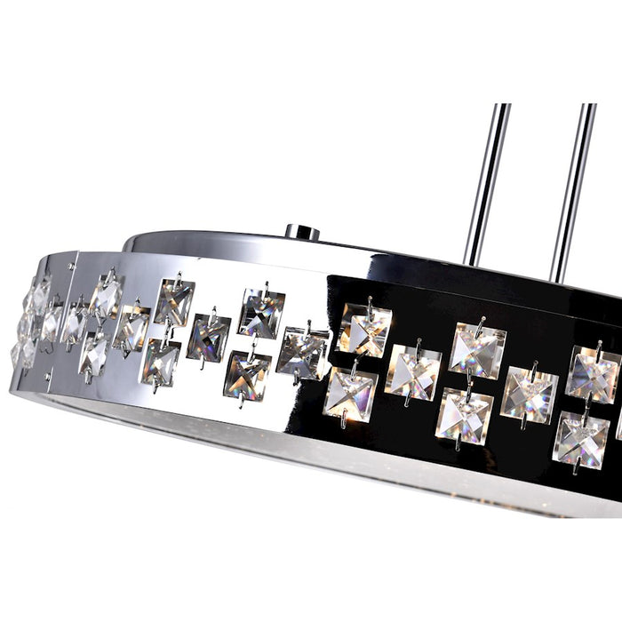CWI Lighting Cinderella 10 Light Down Chandelier, Chrome