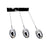 CWI Lighting Perrier 3 Light 16" Multi Light Pendant, Chrome