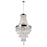 CWI Lighting Vast 6 Light Chandelier, Chrome - 5078P16C