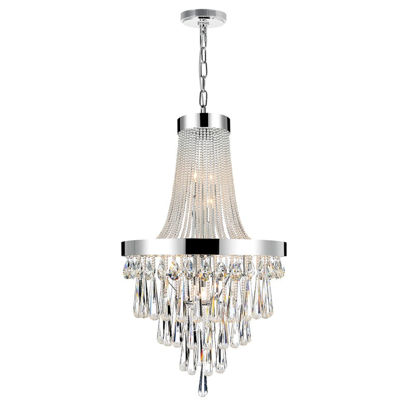 CWI Lighting Vast 13 Light Down Chandelier, Chrome