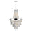 CWI Lighting Vast 13 Light Down Chandelier, Chrome - 5078P24C-Clear