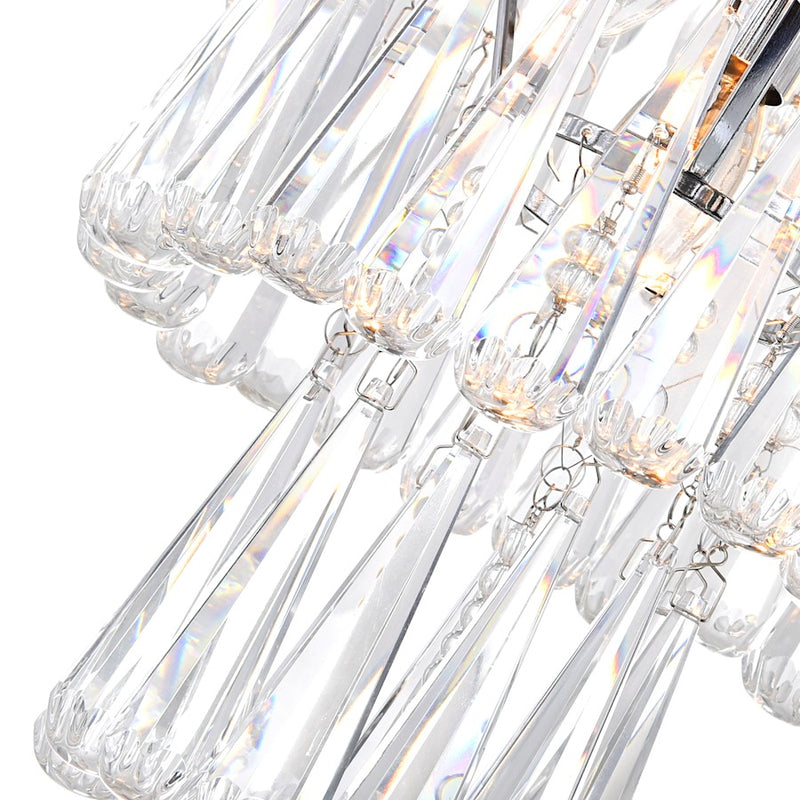 CWI Lighting Vast 13 Light Down Chandelier, Chrome