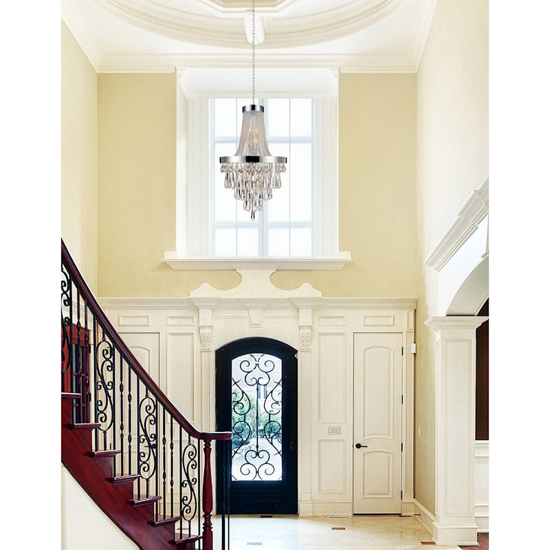 CWI Lighting Vast 13 Light Down Chandelier, Chrome
