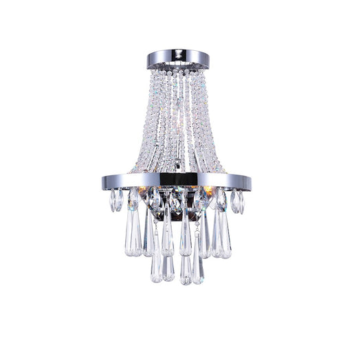 CWI Lighting Vast Wall Light, Chrome - 5078W12C