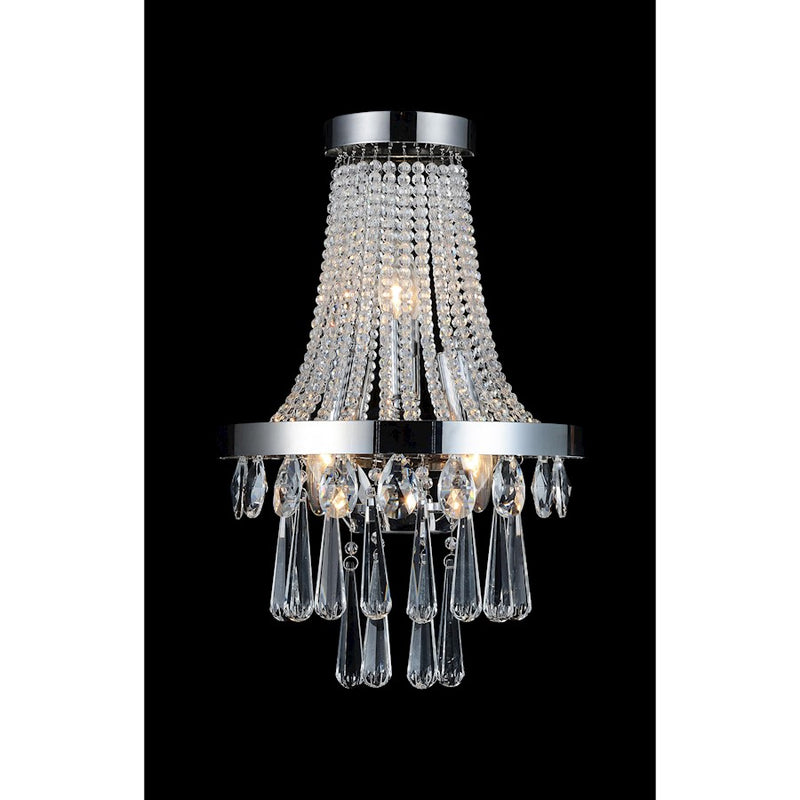 CWI Lighting Vast Wall Light, Chrome